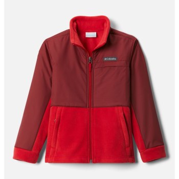 Columbia Jas Jongens, Steens Mountain Overlay Fleece Blauw Rood, 23NZQOTJM